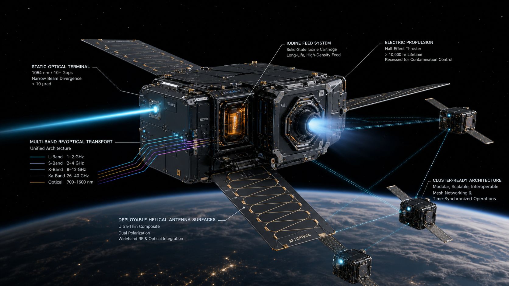 Ibom Space - CubeSat platform with satellite payload and propulsion in LEO